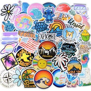 115pcs laptop stickers for hydroflask wall car